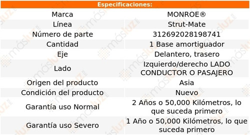 (1) Base Amortiguador Strut-mate Izq/der Del/tra Oasis 96/99 Foto 3