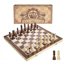 Juego De Ajedrez De Madera Magnetico Amerous - 15 Piezas