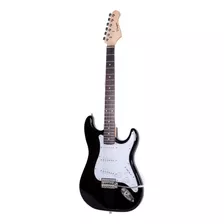 Guitarra Eléctrica Parquer St100 Stratocaster De Tilo 2019 Negra Laca Con Diapasón De Palo De Rosa