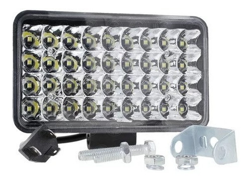 Par Faros 36 Led Rectangular Alta Baja Auxiliar 4x4 Defensa Foto 7