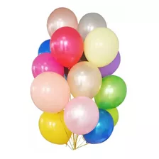 50 Bexigas Balão N7 Decoração Festa Mais Brilho Escolha/cor Cor Vermelho