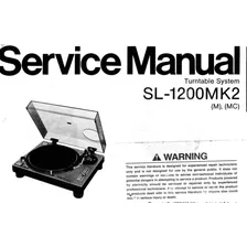 Manual Servicio Technics Sl-1200 Mk2
