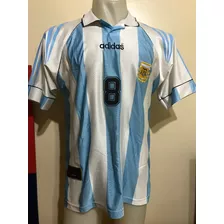 Camiseta Argentina Sub 20 1997 Riquelme #8 Boca T. L - Xl