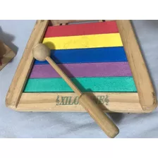 Xilofone Pedagógico - Brinquedo Musical Infantil De Madeira