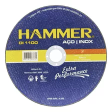 Disco De Corte Inox 7x1,6x7/8 Hammer