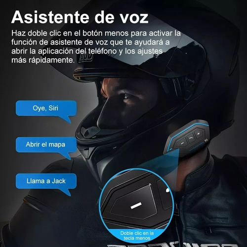 Audfonos Impermeables Bluetooth Para Casco De Motocicleta Foto 10