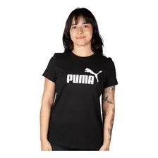 Camiseta Puma Essentials Logo Tee Feminina Preto