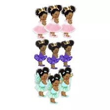 Baby Afro Menina Patch Termocolante Aplique Para Tecido
