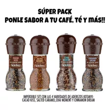  Pack X 4 Aderezos Saborizantes Kotanyi Para Café, Té Y Más