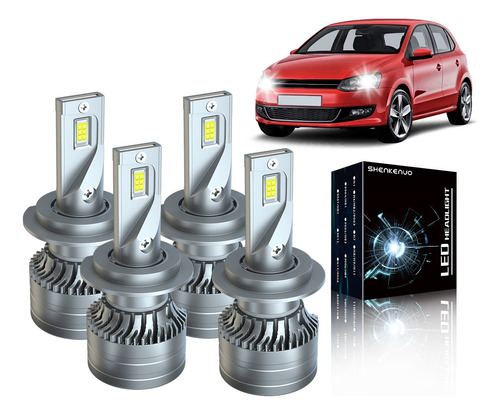 Para Volkswagen Vento 18 20 Kit De Focos Led Luz Alta/baja