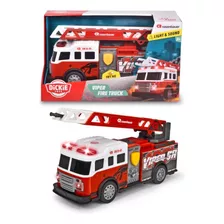 Camión De Bomberos Viper Con Luz Y Sonido Dickie Toys Color Rojo