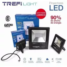 Reflector Led Trefilight Reflector Led 30w Con Luz Blanco Frío Y Carcasa Negro 220v