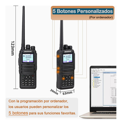 Radio Baofeng Dmr Dm1701 Digital Analgica Open Gd77 Uhf/vhf Foto 8