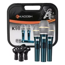 Kit Com 3 Microfones Kadosh K98 Vocal Profissional