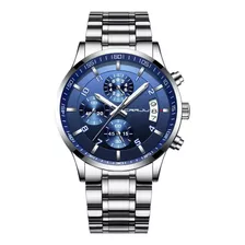 Reloj Para Hombre Crrju/silver