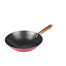 Wok 30 Cm Antiadherente Mango Madera