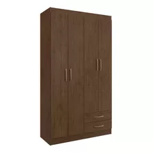 Guarda-roupa Doripel Treviso 104 Cor Amarula De Mdp Com 4 Portas De Dobradiças