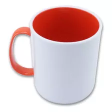 Caneca De Polímero P/ Sublimação Alça/interno Color 12 Un