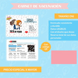 Carnet De Vacunación Enmicado / Carnet Vacuna Personalizado