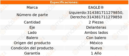 Kit 2 Bases Para Amortiguador Del Previa 2.4l 4 Cil 94/97 Foto 2