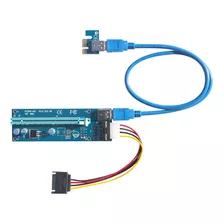 Kingwin Pci-e 1x-16x Pwr 4p Adaptador Tarjeta Flexible Exten