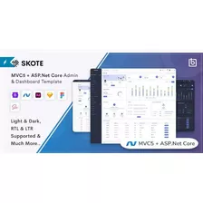 Skote - Asp.net Core & Mvc5 Admin & Dashboard Template