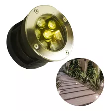 Lámpara Luz Led Cálida Empotrar Jardín Exterior 7w T3764 Color De La Estructura Negro