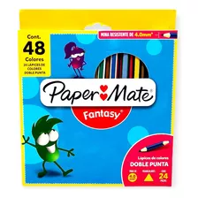 Lápices De Colores Paper Mate Fantasy Doble Punta 24 Piezas