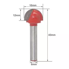 Fresa Ballnose Cnc Router 16mm Spindle Tupia Haste 6mm