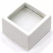 Caixa Plástica 3cm P/ Pedras Lapidadas Jóias Com Visor Vidro