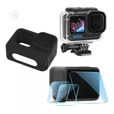 Kit Estanque + Case Silicone + Película Para Go Pro Hero 11