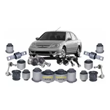 Kit Bucha Suspensão Traseira Dianteira Honda Civic 2001 2002