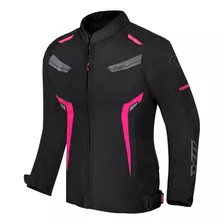 Jaqueta X11 One Sport Feminina Preta E Rosa Imperm. Proteção