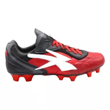 Tenis Futbol Tacos Tachones Concord Negro Rojo 100% Piel Xc