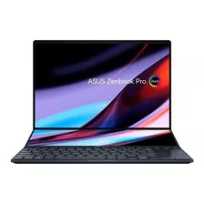 Portátil Asus Zenbook Pro 14 Duo Oled Ux8402za Tech Black Táctil 14.5 , Intel Core I7 12700h 16gb De Ram 1 Tb Ssd, Intel Iris Xe Graphics G7 96eus 120 Hz 2880x1800px Windows 11 Home