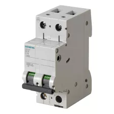 Llave Interruptor Térmica 2p Siemens 10a 6ka P Riel Din