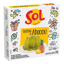 Gelatina De Abacaxi Sol 20g - Embalagem Com 36 Unidades