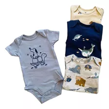  Set De 4 Body Animalitos Bebe