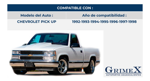 Espejo Chevrolet Pick Up De 1992-92-94-95-96-97-1998-98 Ore Foto 3
