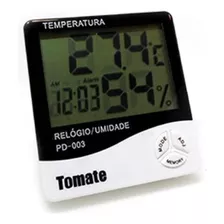Termo-higrômetro E Relógio Digital Marca Tomate Mod Pd-003