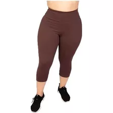 Calça Corsario Plus Size G1 G2 G3 G4 Cintura Alta Em Suplex