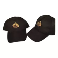 Gorra Negra Con Logo Masónico 