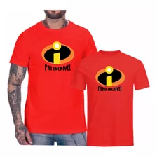 Kit Com 2 Camisetas Personalizadas Pai E Filho Os Incriveis 