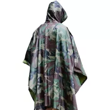 Poncho Emborrachado Impermeável Eb Capa Chuva Camuflado