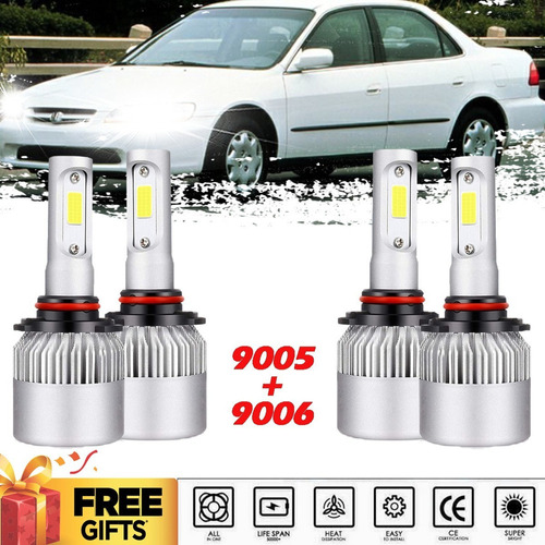 Kit De Faros Led 14000lm 80w 9005 Luz Alta Para Honda