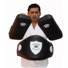 Kit Peto Para Entrenador Trainer Shield Belly Pad Y Thai Pad