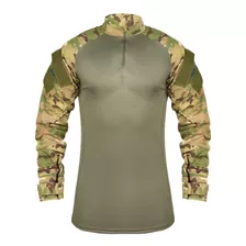 Combat Shirt Camisa Tática Militar Camuflada Preta Multicam