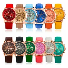 Reloj Aguja Mujer Malla Cuero Dama Calidad Colores Pulsera