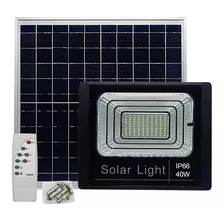 Luminária Refletor Led 40w Resistente Água Jardim Luz Solar Cor Da Carcaça Preto Cor Da Luz Branco-frio 110v/220v (bivolt)