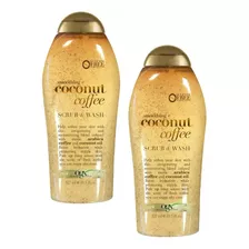 Ogx Body Wash Y Exfoliante De Coco Y Café 2 Pack